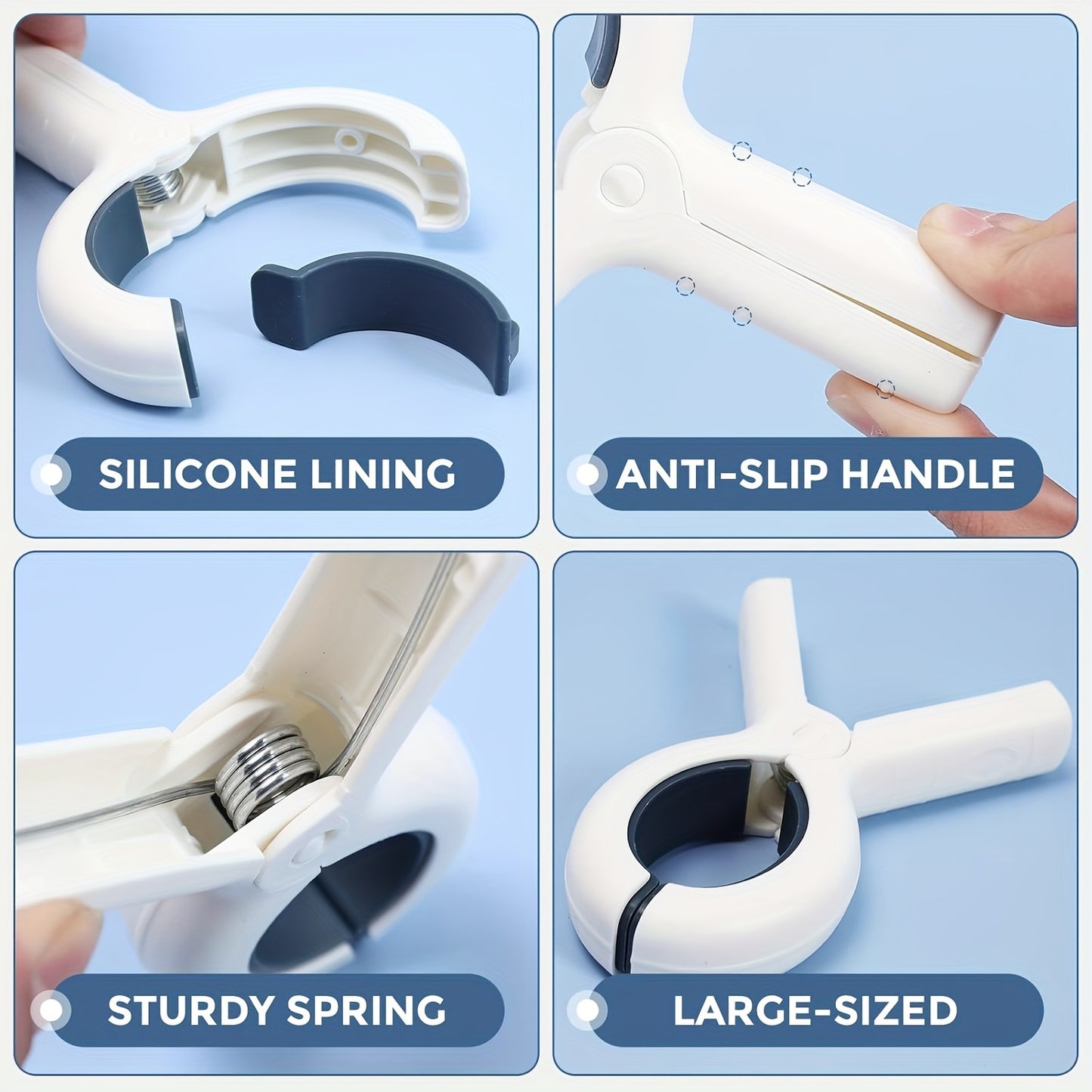 Heavy-Duty Plastic Beach Towel Clips - Windproof Clothespins for Pool & Cruise Chairs, Laundry, and Blankets, Clothes Pins