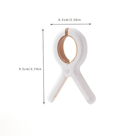 5pcs Windproof Clothes Clips, Heavy-Duty Plastic, Strong Grip, Non-Slip, Traceless, Multi-Purpose for Bed Sheets, Towels, and Home Drying, Towel Clips, Clothes Pins