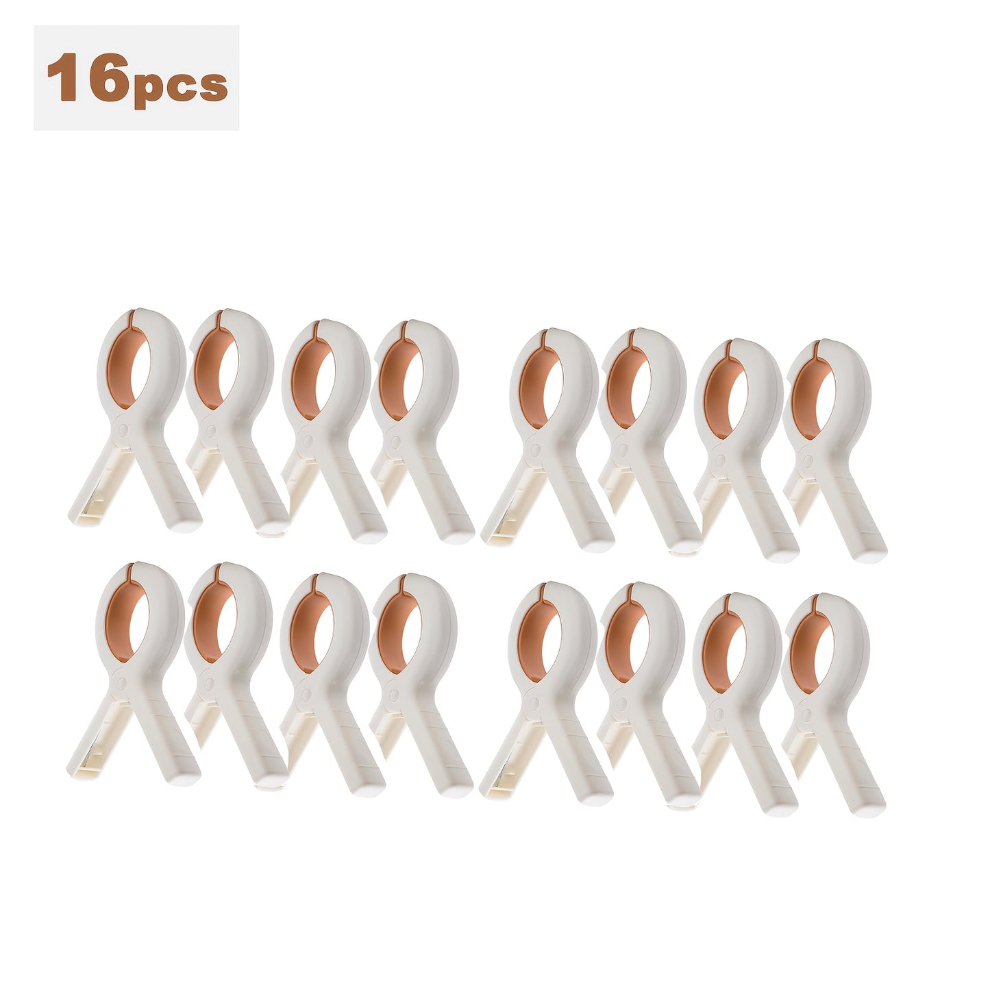 Heavy-Duty Plastic Beach Towel Clips - Windproof Clothespins for Pool & Cruise Chairs, Laundry, and Blankets, Clothes Pins