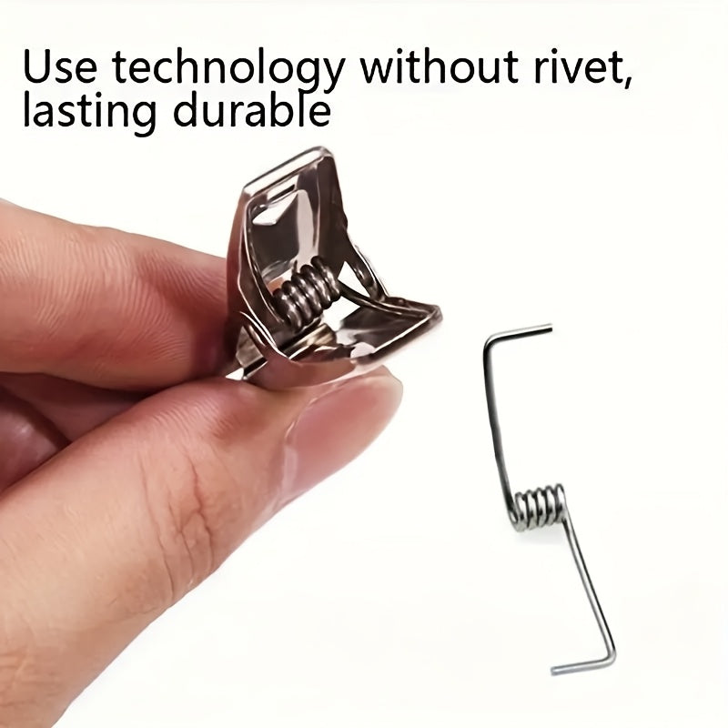 20pcs Stainless Steel Clothes Pegs, Strong Windproof Laundry Clips For Drying Clothes, Household Drying Clips, Multifunctional Metal Clamps